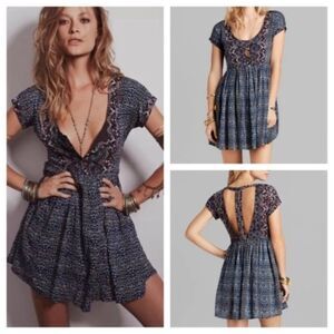 Free People Sundown Babydoll Dress SZ S